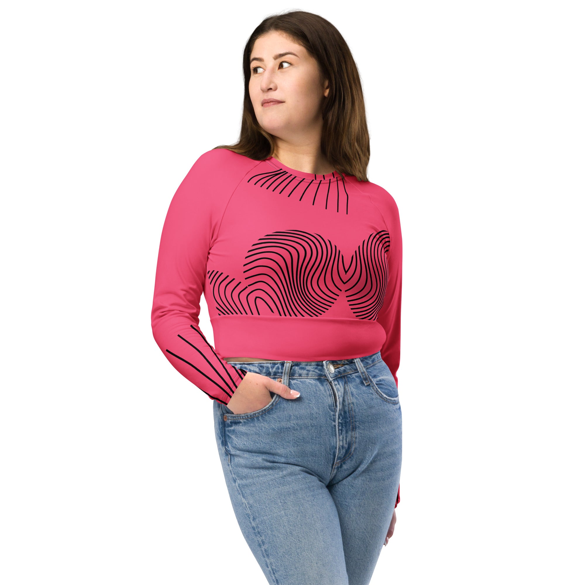 black-cropped-top-gym-yoga-running-dance-top-long-sleeve-viva-magenta-ripplefx-wickedyo4